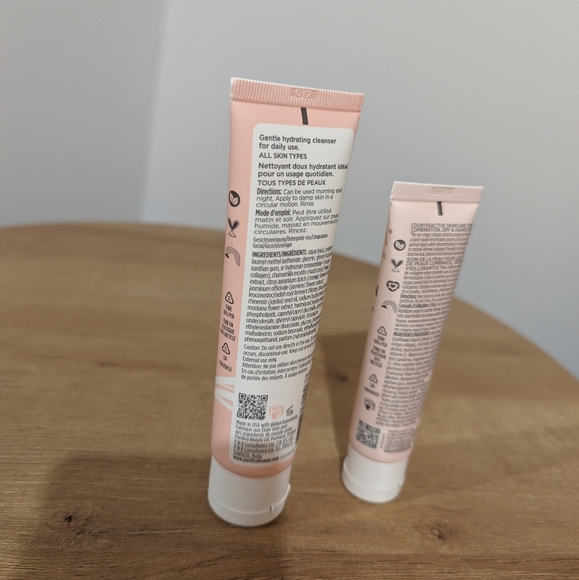 Pacifica Vegan Cream Creamy Gel Cleanser&Vegan Collagen Overnight Recovery - Picture 2 of 2